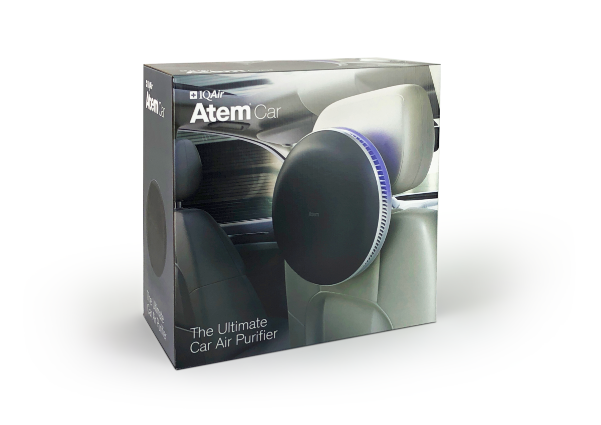 Samochodowy oczyszczacz powietrza IQAir Atem Car + Akcesoria